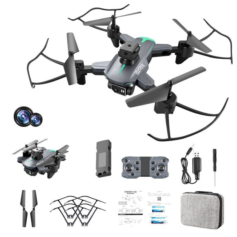 XKJ KY605 Optical Flow Positioning Dual Camera Drone 4-Side Obstacle Avoidance ESC Quadcopter Folding RC Aircraft with LED Color Lights (1 Battery) XKJ KY605 Optical Flow Positioning Dual Camera Drone 4-Side Obstacle Avoidance ESC Quadcopter Folding RC Aircraft with LED Color Lights (1 Battery)